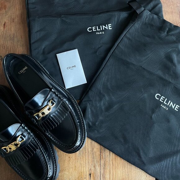 Celine Triomphe Margaret Leather Loafer - Size 39.5 - Excellent Condition - Picture 3 of 6
